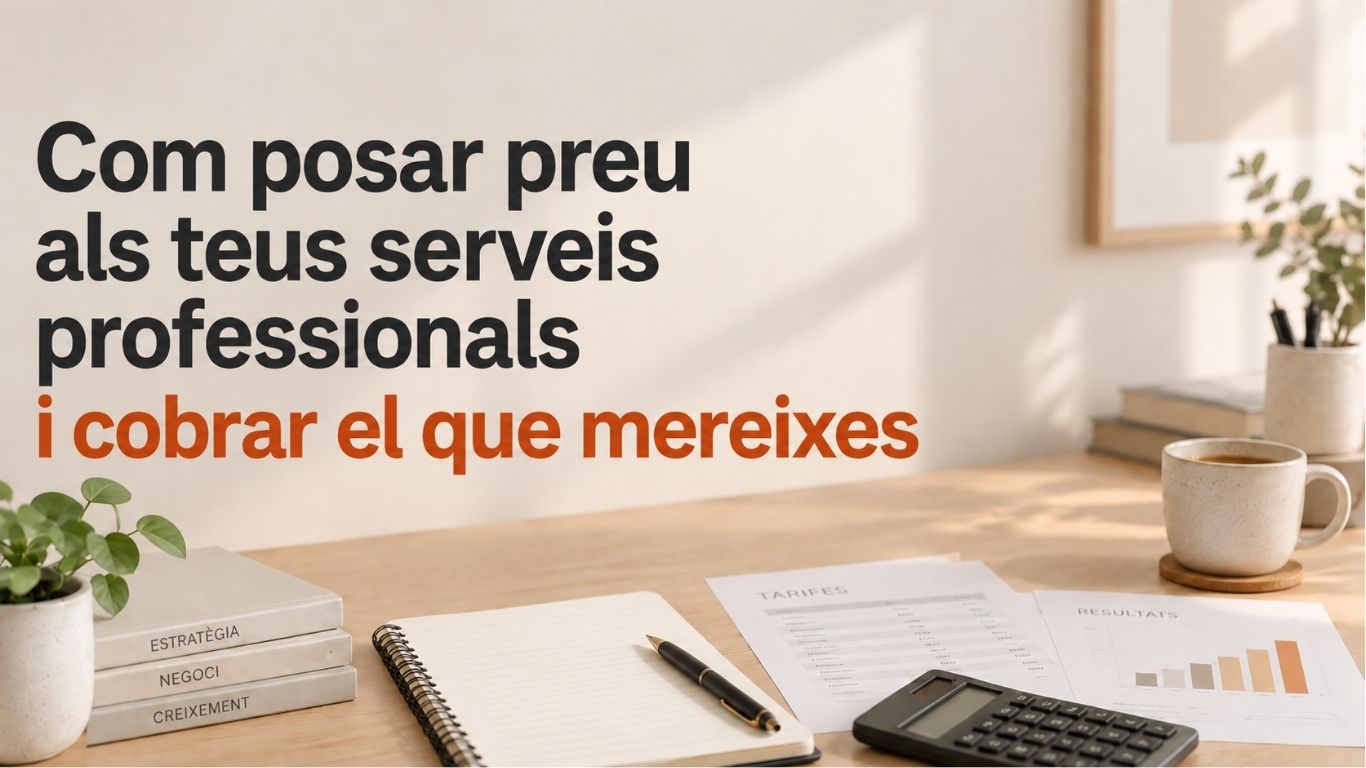 Com posar preu als teus serveis professionals ¡ cobrar el que mereixes (sessió 1)
